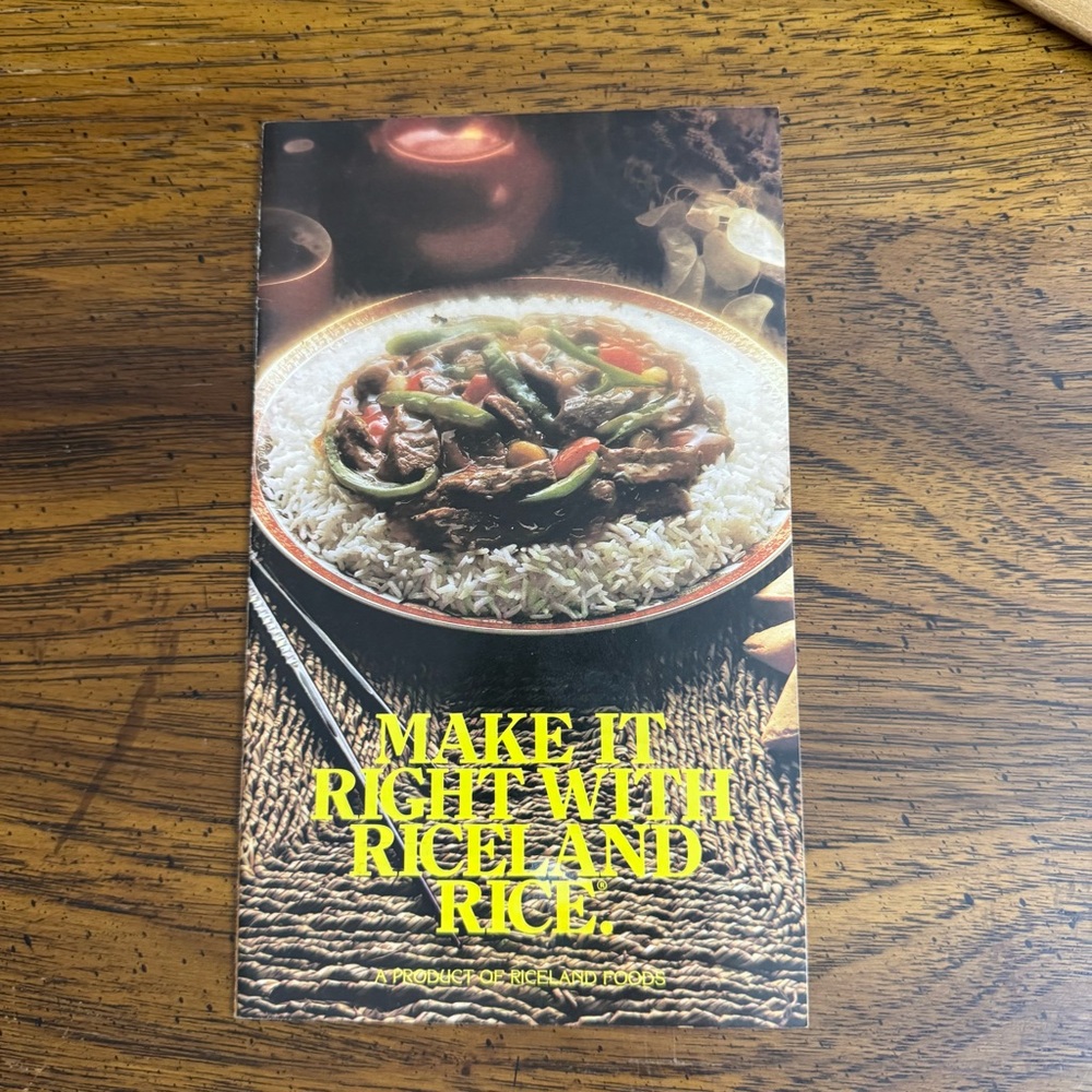 Make it Right With Riceland Rice Recipe Booklet 1979 Ephemera USA